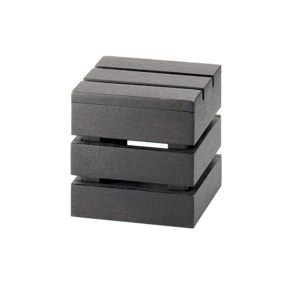 Cal-mil Midnight Bamboo Square Crate Riser, 6 X 6 X 6 Inch