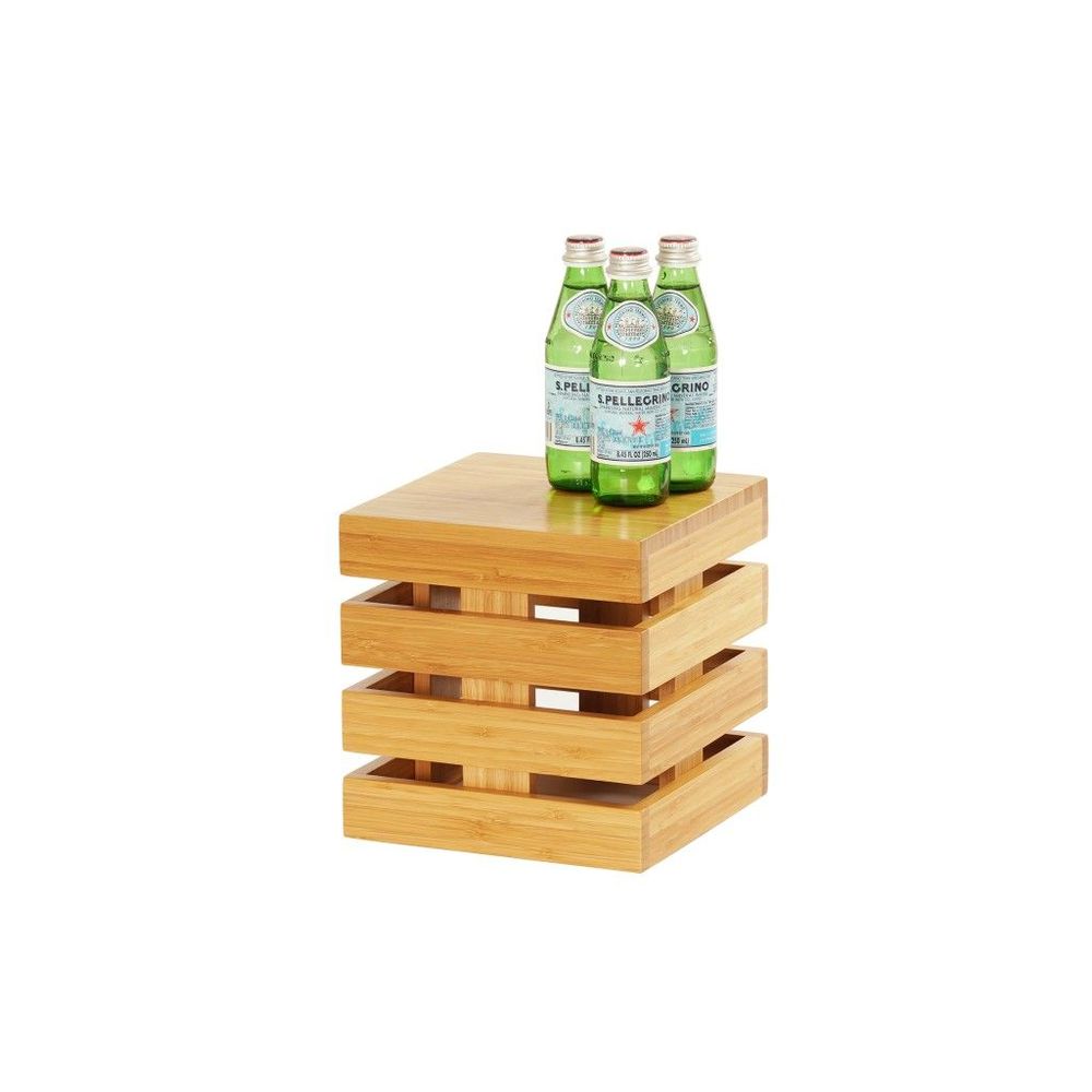 Cal-mil Bamboo Square Crate Riser, 9 X 9 X 9 Inch