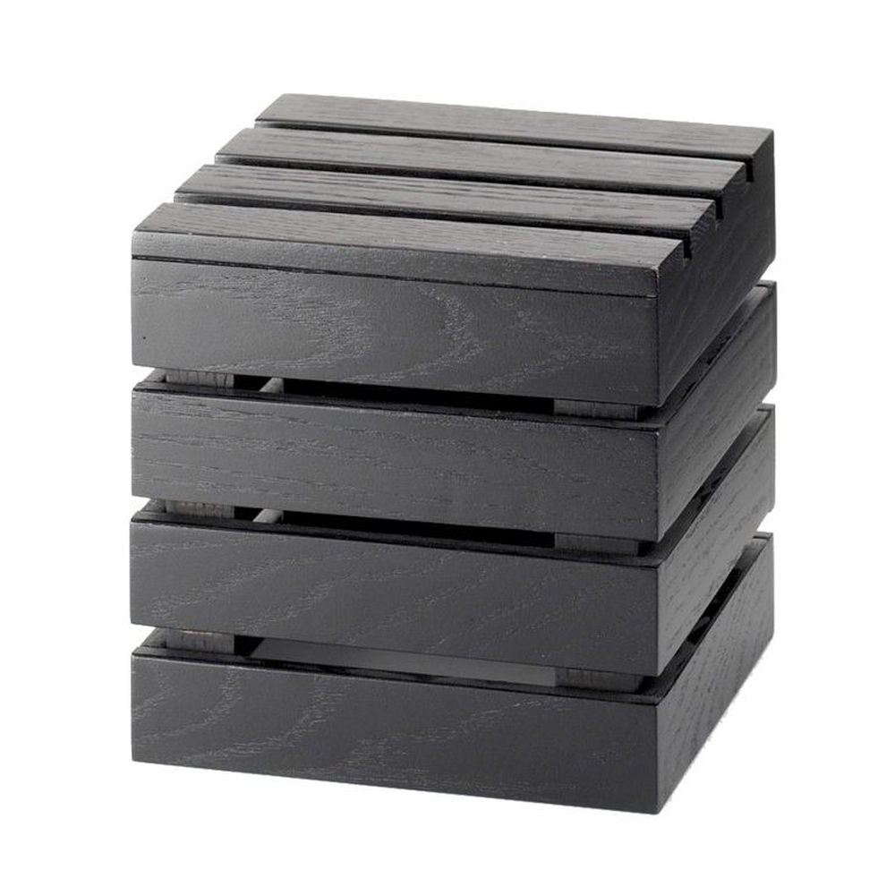 Cal-mil Midnight Bamboo Square Crate Riser, 9 X 9 X 9 Inch
