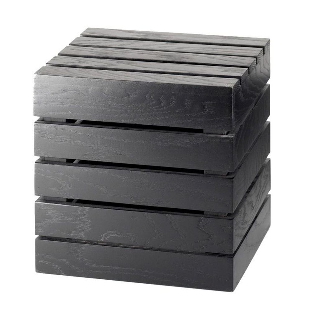 Cal-mil Midnight Bamboo Square Crate Riser, 12 X 12 X 12 Inch