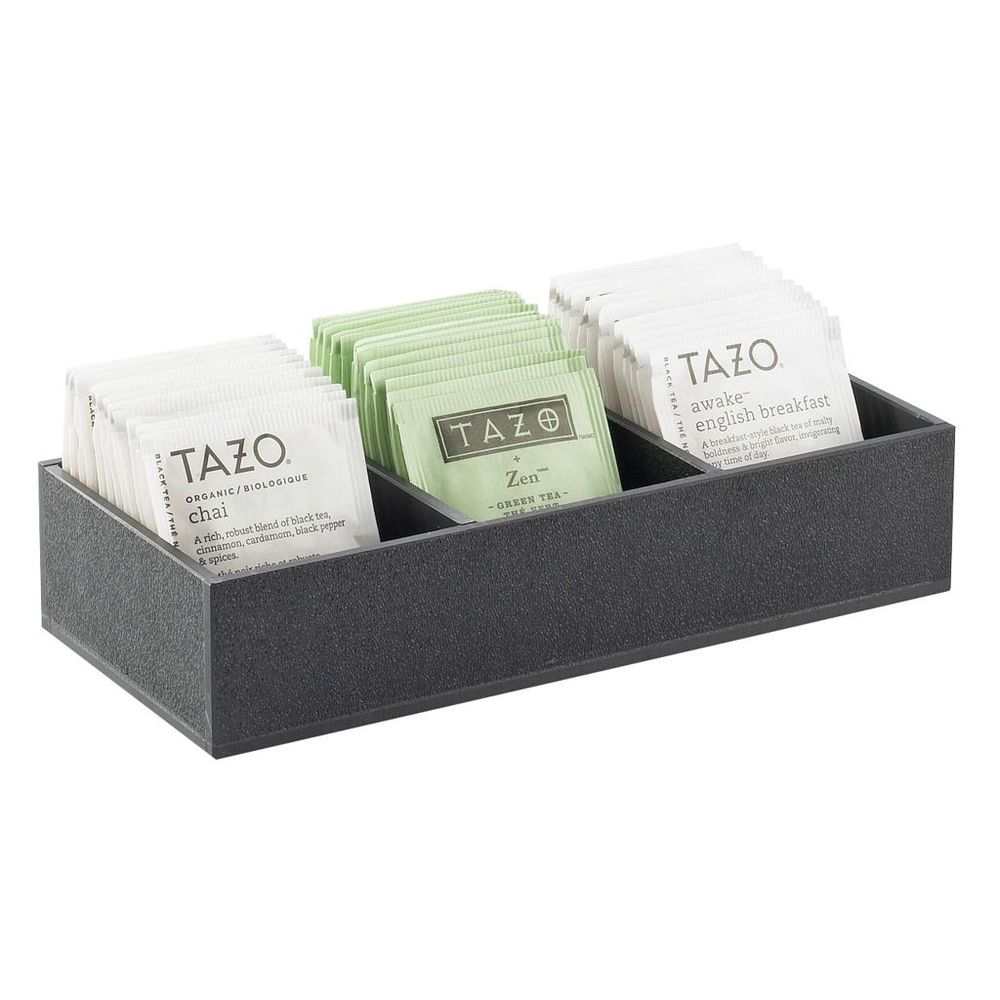 Cal-mil Classic Black 3 Slot Packet Display, 9.5 X 4.38 X 2.13 Inch
