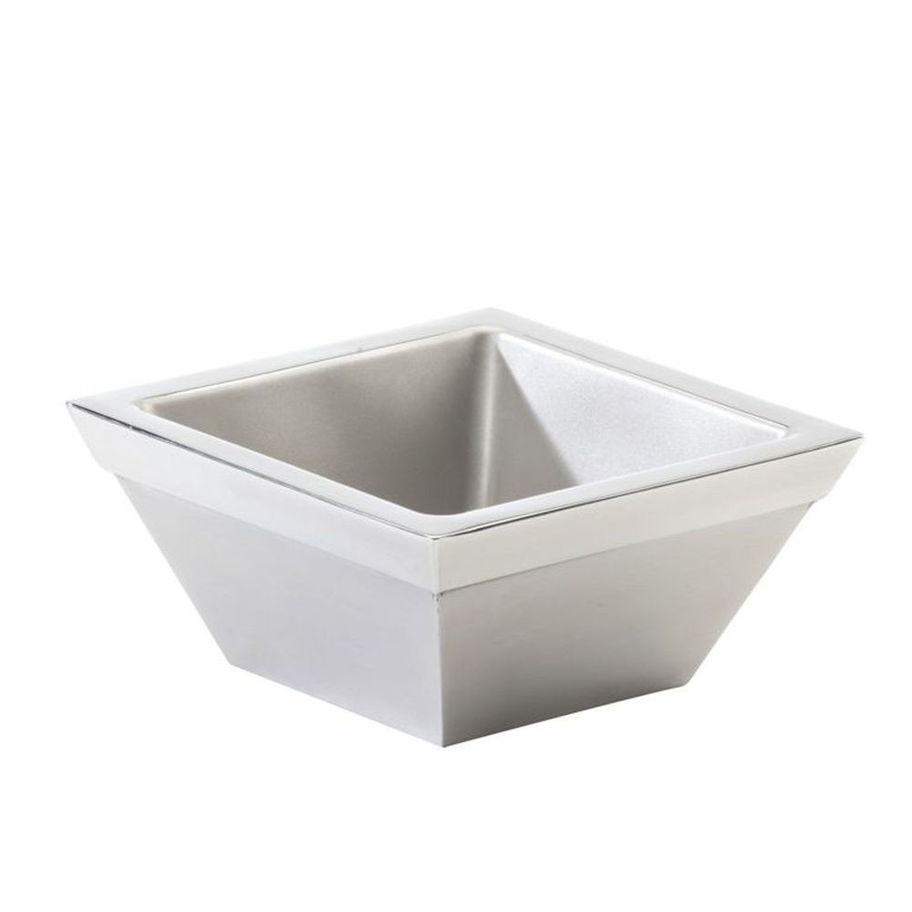 Cal-mil Cold Concept Square 15 Quart Stainless Steel Bowl, 7 X 7 X 4 Inch