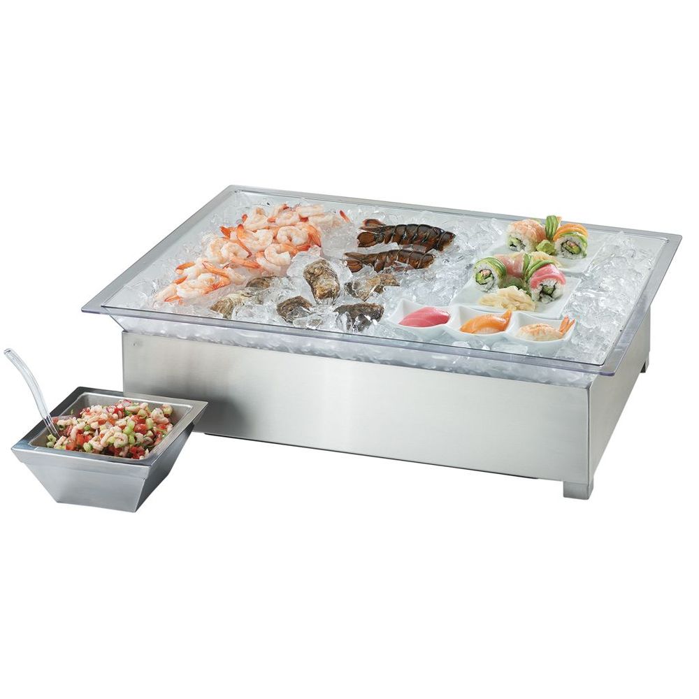 Cal-mil Stainless Steel Ice Pedestal Display, 28.5 X 20.375 X 8.5 Inch
