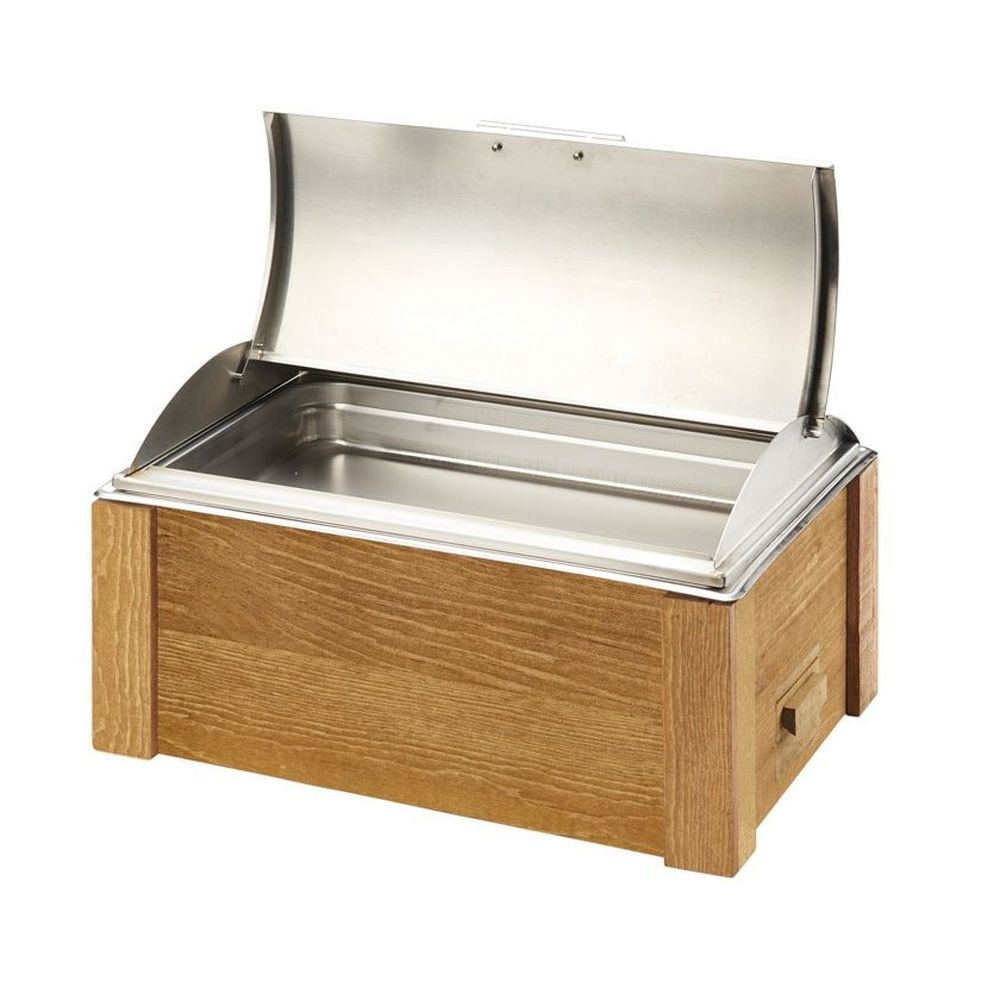 Cal-mil Madera Chafer With Stainless Steel Lid, 23 X 14.5 X 13.5 Inch