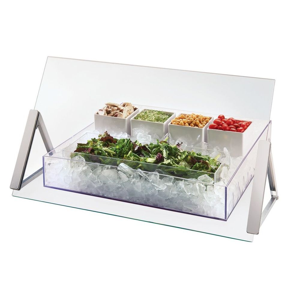 Cal-mil Glass Portable Sneezeguard, 30 X 9 X 18 Inch