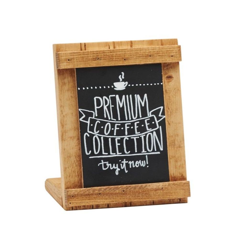 Cal-mil Madera Chalkboard Stand, 6 X 3 X 8 Inch -- 6 Per Case