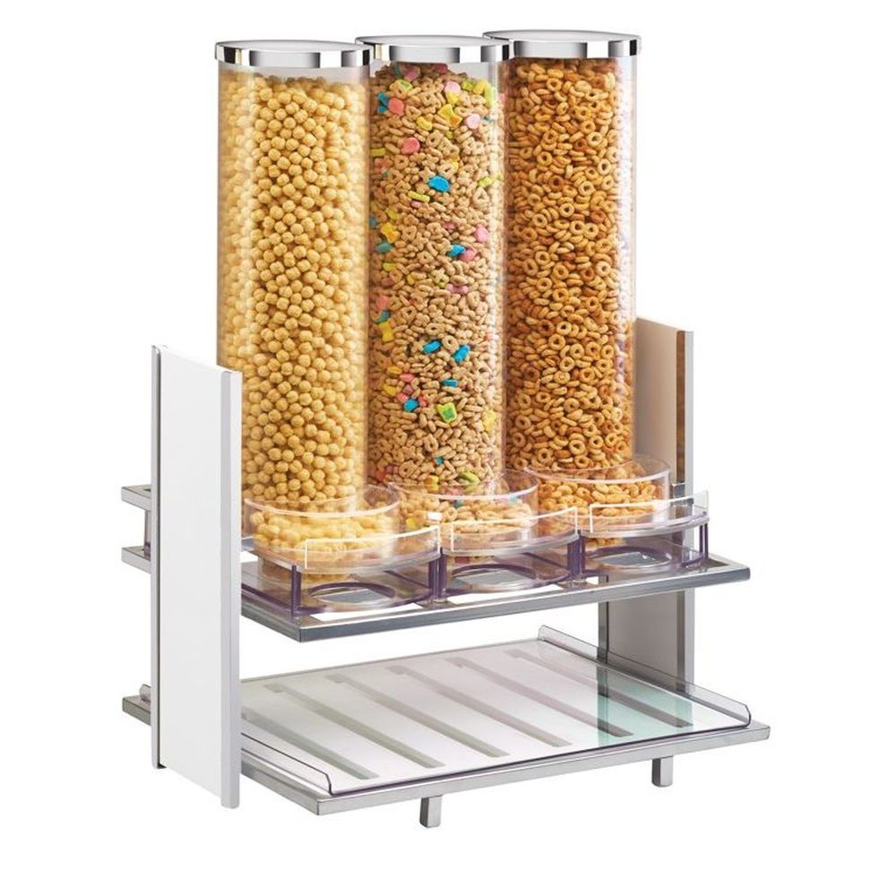 Cal-Mil White Eco Modern Bamboo Cereal Dispenser, 18.25 x 13.25 x 24.5 inch