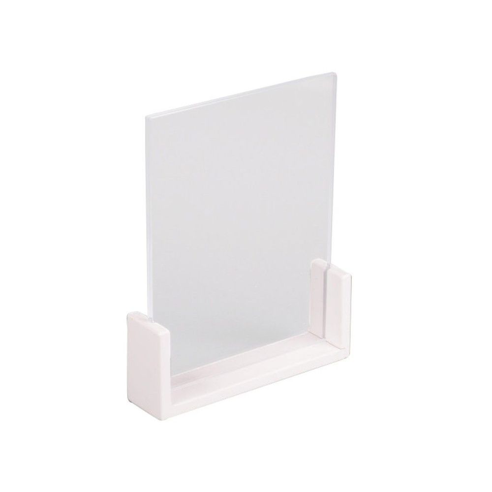 Cal-mil White U Frame Table Top Card Holder, 8.5 X 1 X 11 Inch -- 6 Per Case