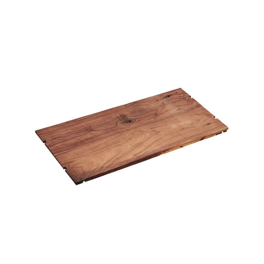 Cal-Mil Mid Century Walnut Rectangular Riser Shelf, 24 x 12 x 0.5 inch -- 2 per case