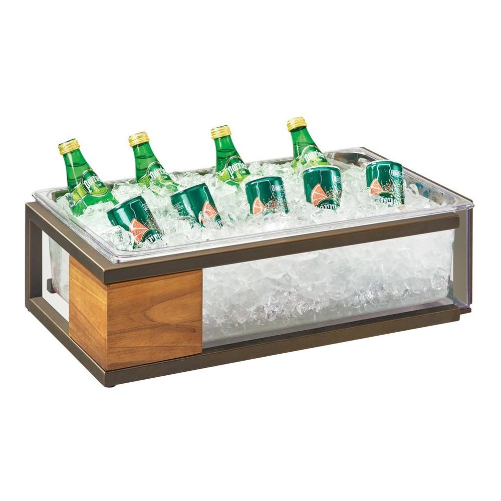 Cal-mil Sierra Ice Housing With Clear Pan, 21.75 X 13.75 X 6 Inch