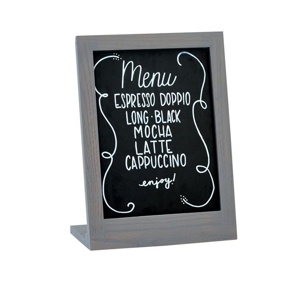 Cal-mil Oak Ashwood Gray 4 X 6 Inch Chalkboard Sign, 4 X 3.5 X 6.5 Inch