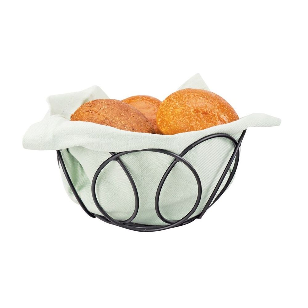 Cal-mil Black Wire Bread Basket, 6.5 Inch Dia X 3.5 Inch