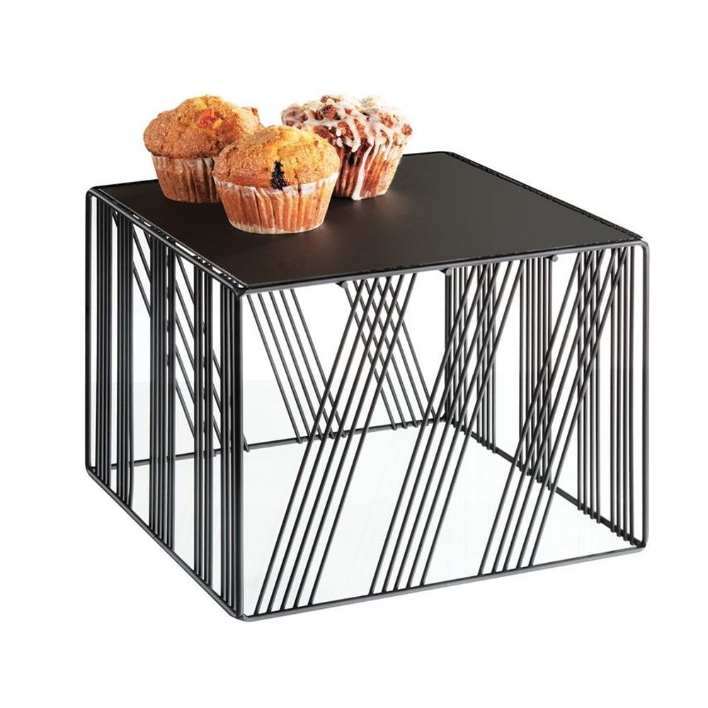 Cal-Mil Portland Black Square Metal Riser, 12 inch Width x 12 inch ...