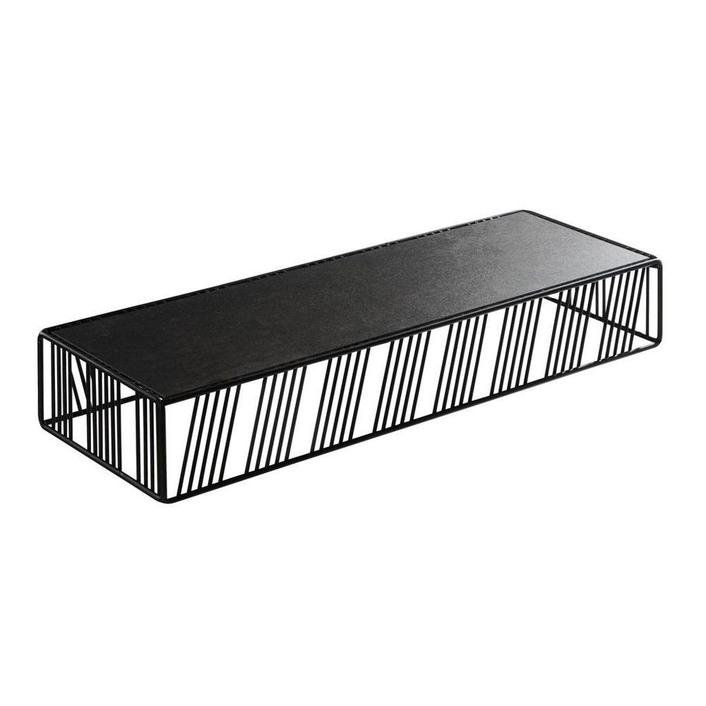Cal-mil Portland Black Rectangular Riser, 20.125 Inch Width X 7 Inch Depth X 3.25 Inch Height