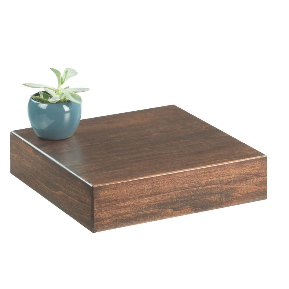 Cal-mil Mid Century Square Riser, 12 Inch Width X 12 Inch Depth X 3.25 Inch Height