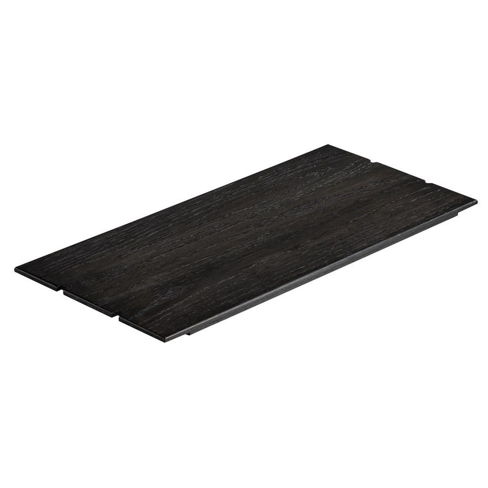 Cal-Mil Cinderwood Notched Rectangular Riser Shelf, 11 inch Width x 24 ...