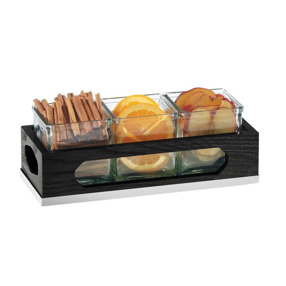Cal-Mil Cinderwood Three Jar Display, 12.75 x 5 x 4.5 inch