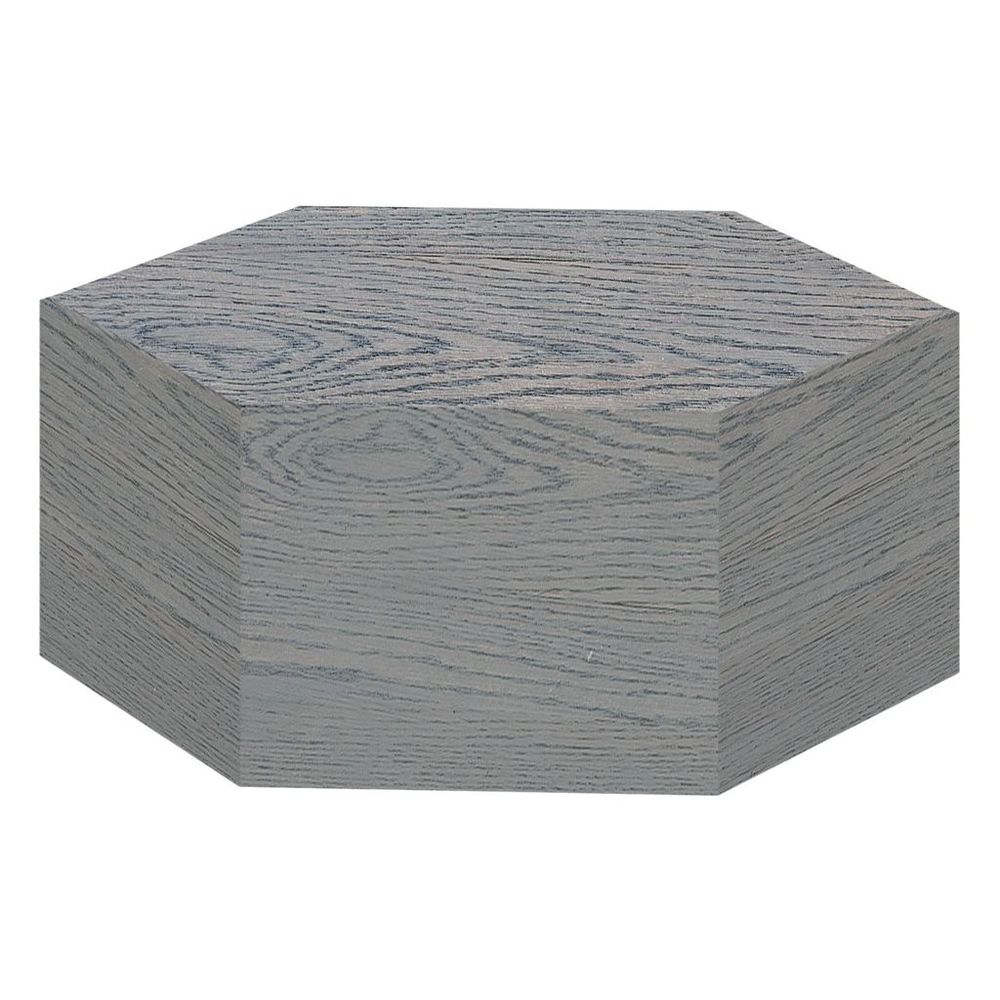 Cal-Mil Ashwood Hexagon Riser, 12 inch Dia. x 5 inch Height