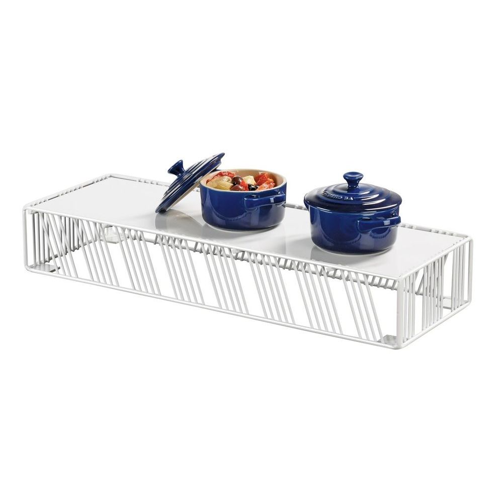 Cal-mil Portland White Rectangular Riser, 20.125 Inch Width X 7 Inch Depth X 3.25 Inch Height
