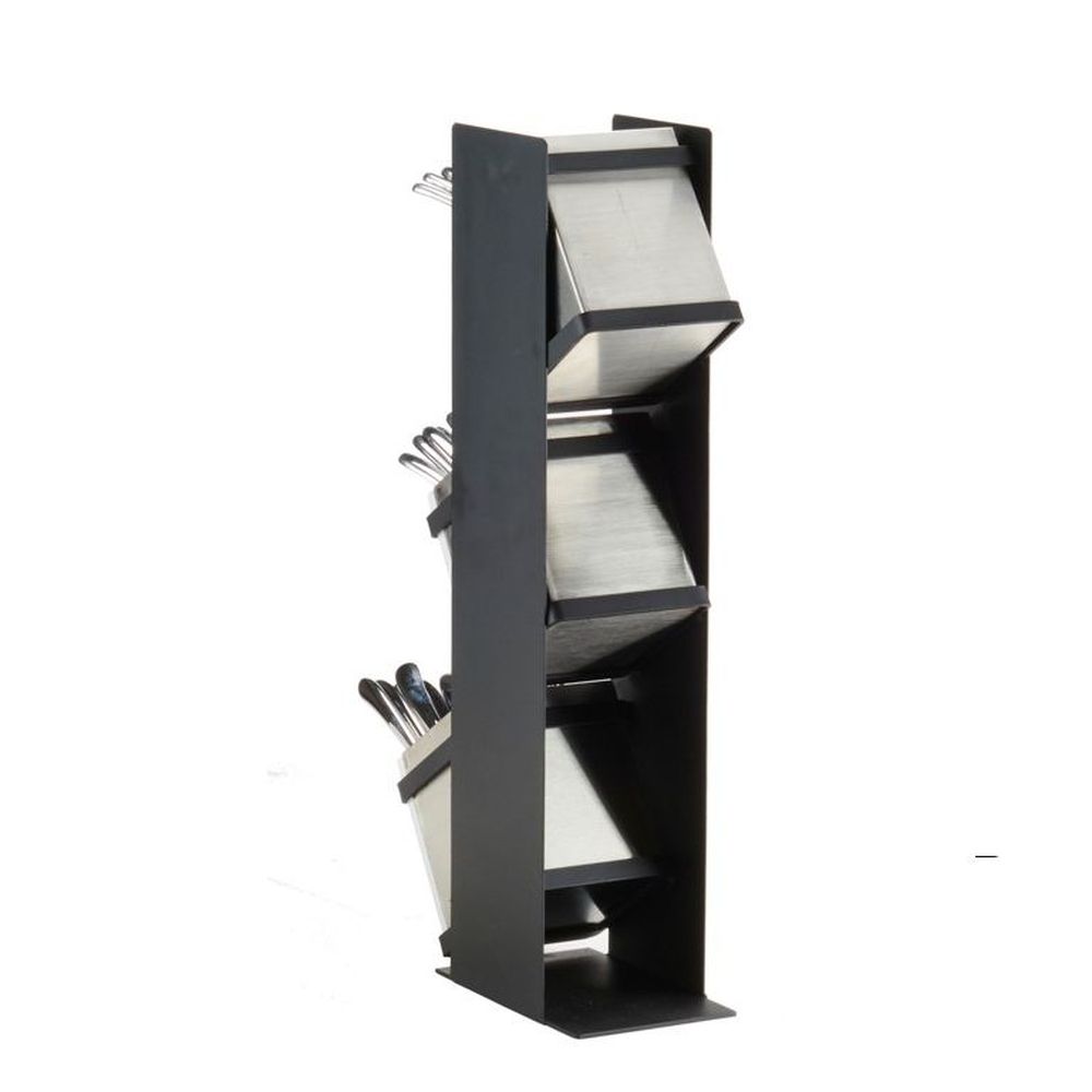 Cal-mil Monterey 3 Tier Utensil Holder, 4.5 X 7 X 21 Inch