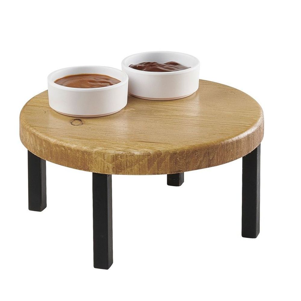 Cal-Mil Madera Round Wood Riser, 12 inch Dia. x 6 inch Height