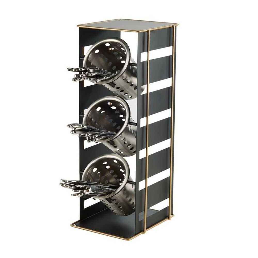 Cal-Mil Empire Black Cylinder Display, 7 inch Width x 7.25 inch Depth x 18.5 inch Height