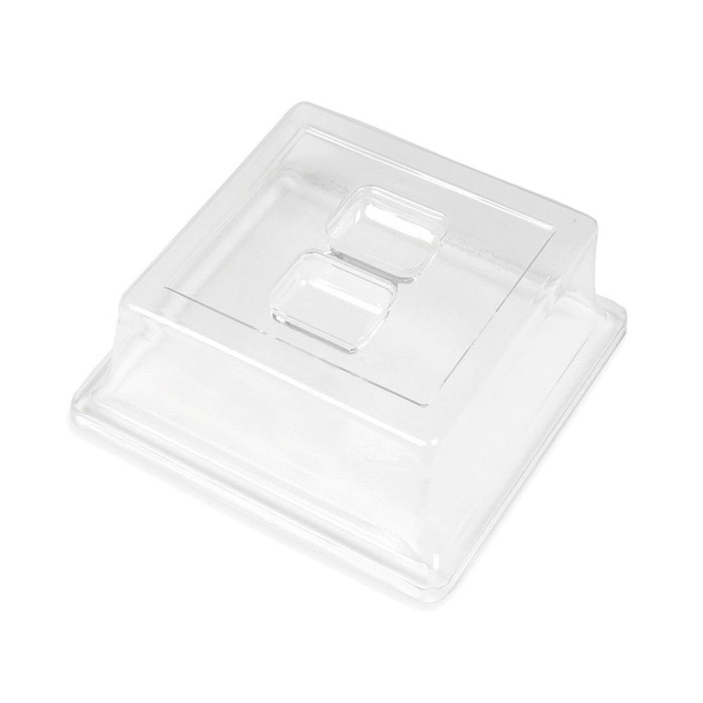 Cal-mil Clear Plastic Cover For Finn Melamine Tray, 9 Inch Width X 9 Inch Depth X 3 Inch Height