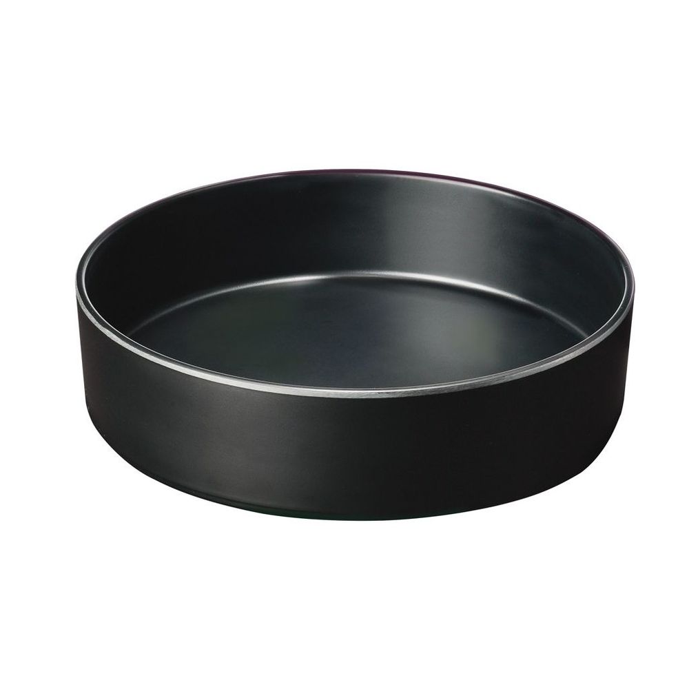 Cal-Mil Hudson Black Raised Rim Melamine Bowl, 10 inch Dia. x 2.5 inch Height