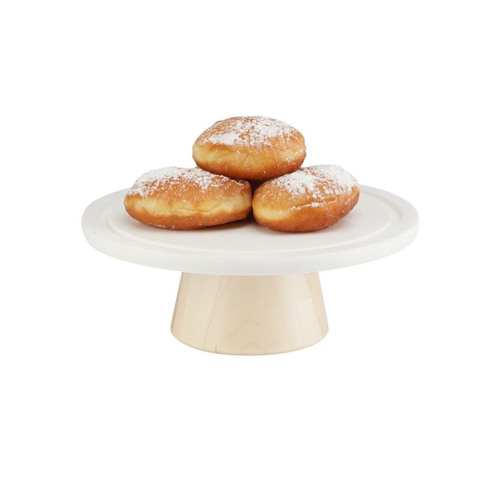 Cal-mil Blonde Maple Wood Cake Stand, 9 Inch Dia. X 3.5 Inch Height