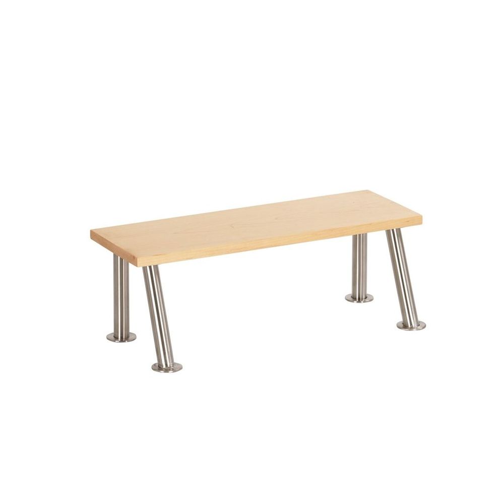 Cal-Mil Maple Wood Riser with Stainless Steel Legs, 20 inch Width x 7 ...