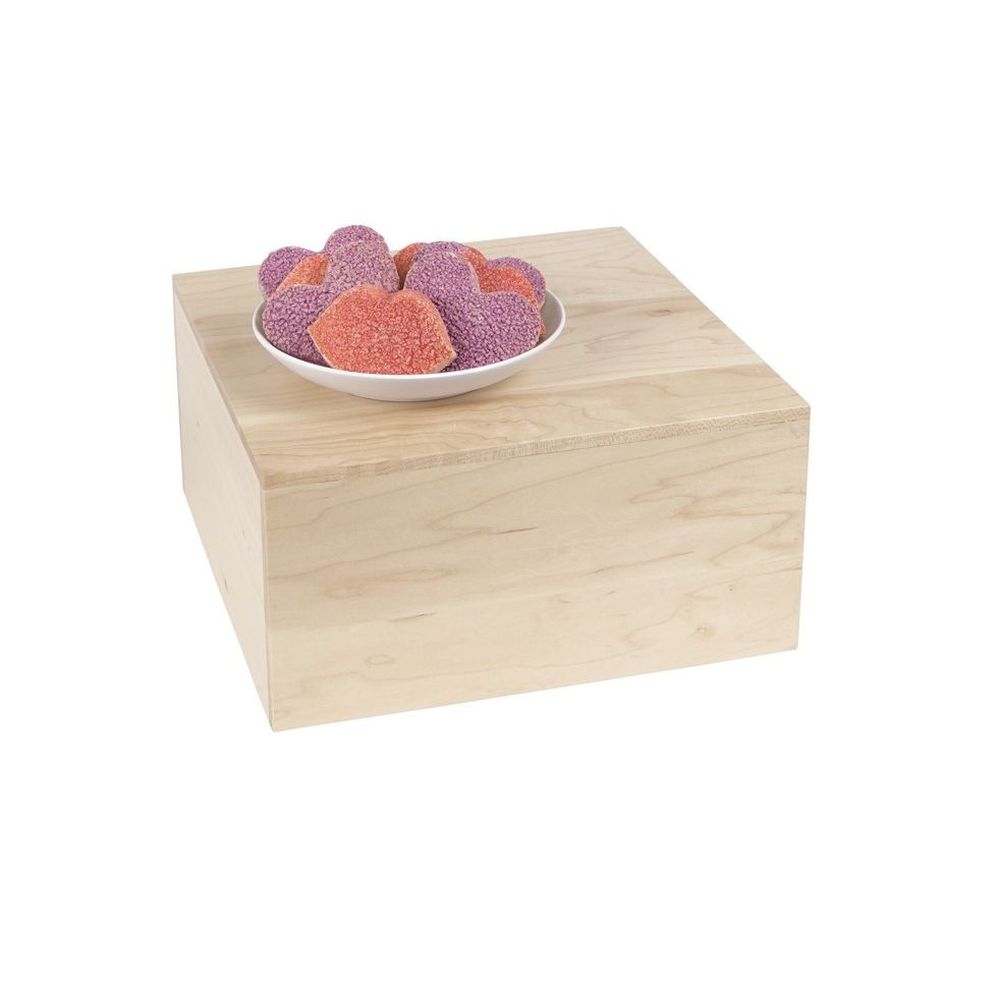 Cal-Mil Blonde Square Riser, 12 inch Width x 12 inch Depth x 6 inch Height