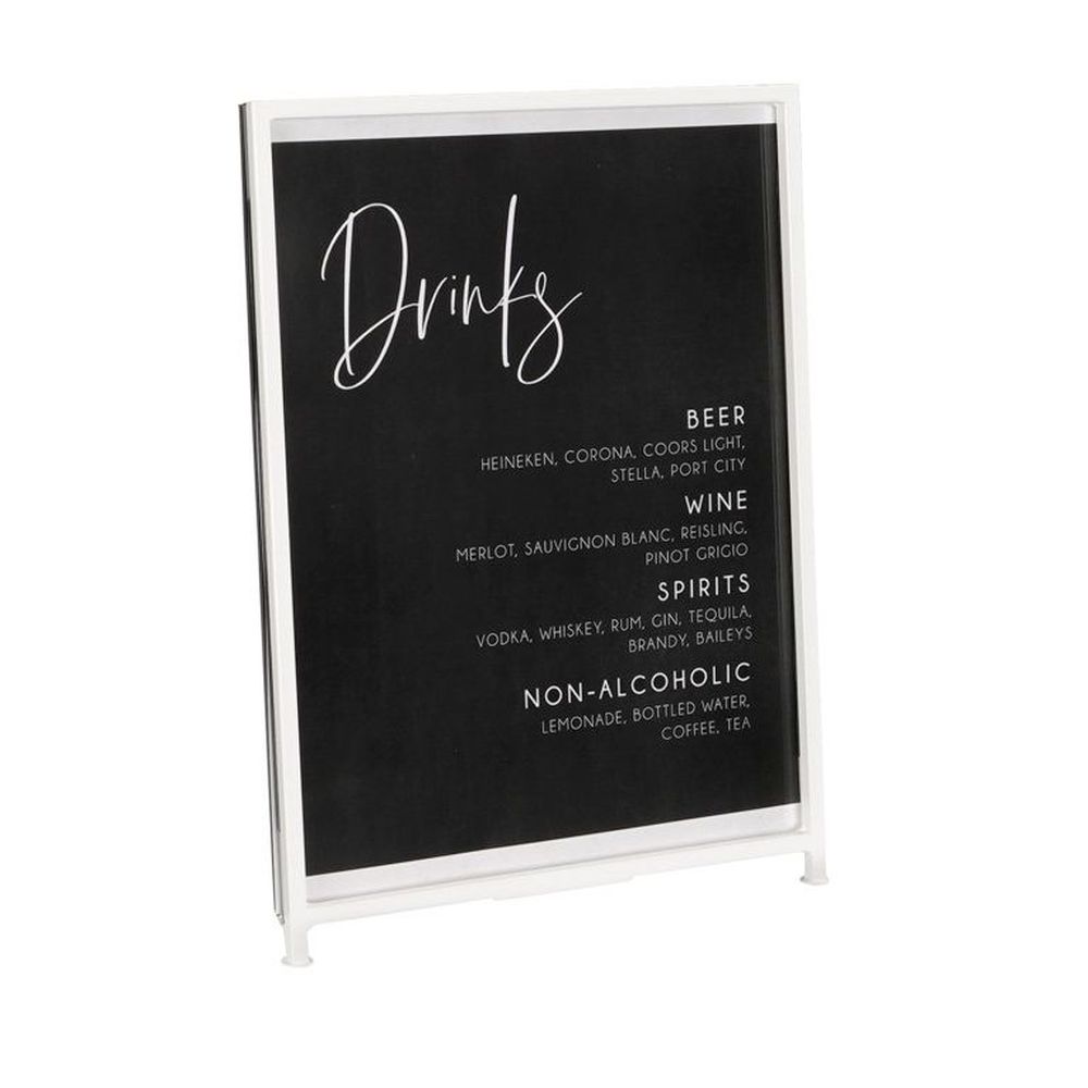 Cal-mil Blonde Signage With Rectangle Frame, 8.5 Inch Width X 1 Inch Depth X 11 Inch Height