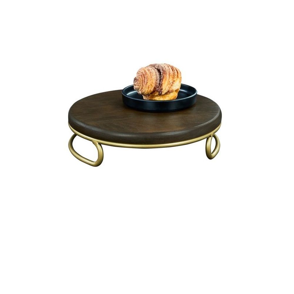 Cal-Mil Heritage Round Wood Riser, 12 inch Dia. x 3 inch Height
