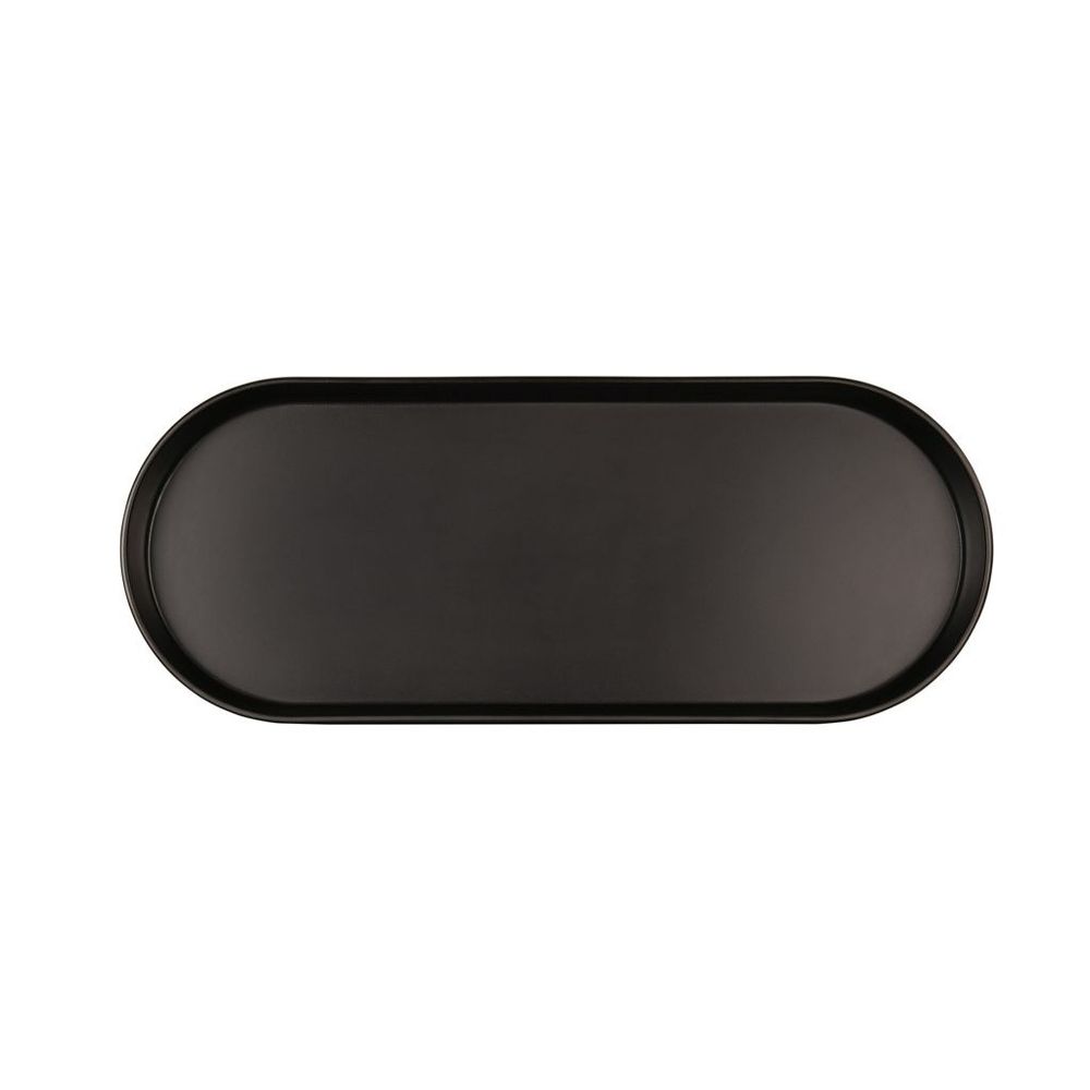 Cal-Mil Hudson Black Oval Melamine Bowl, 5 Quart Capacity