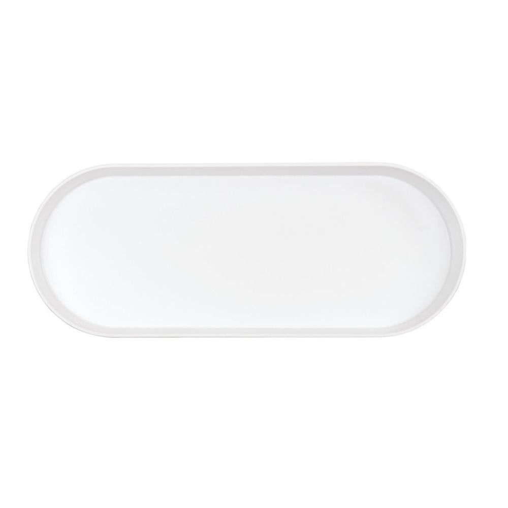Cal-Mil Hudson White Oval Melamine Bowl, 5 Quart Capacity