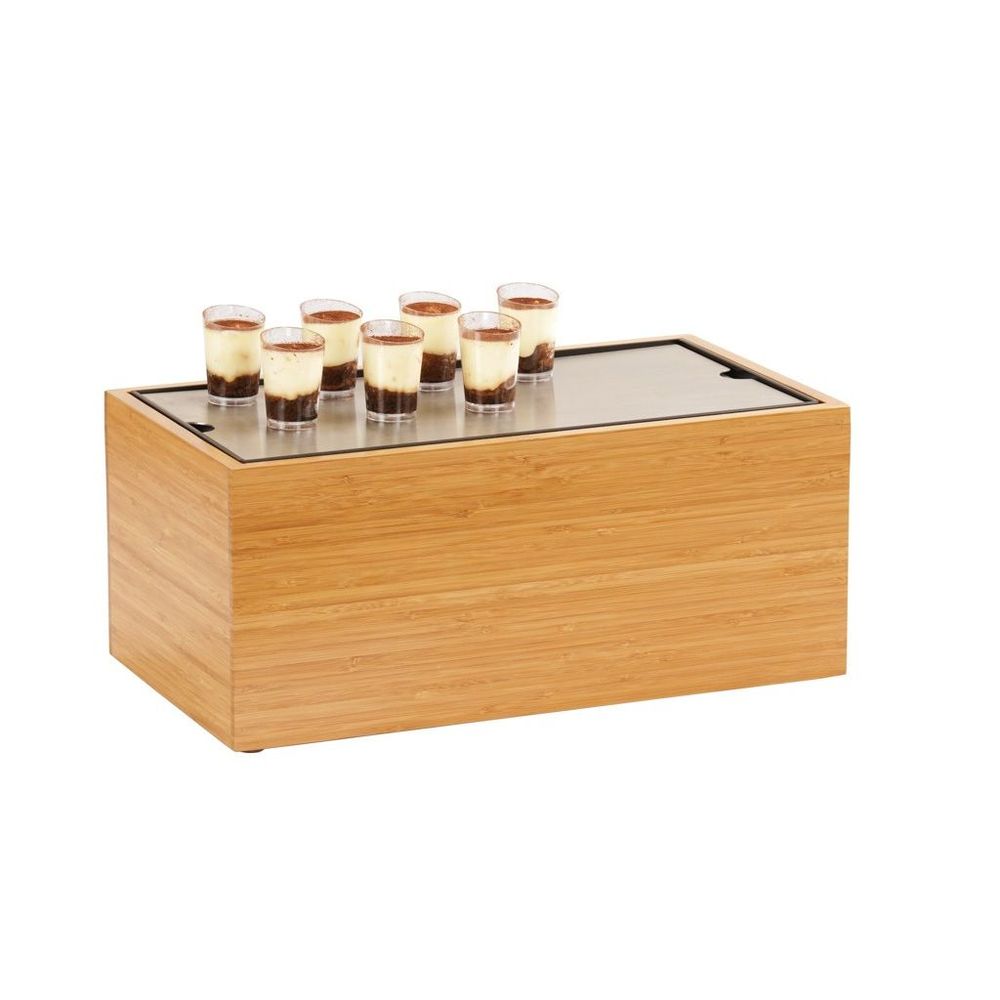 Cal-Mil Bamboo Frame for Cold Concept Tray, 9.5 inch Width x 17.75 inch Depth x 7.75 inch Height