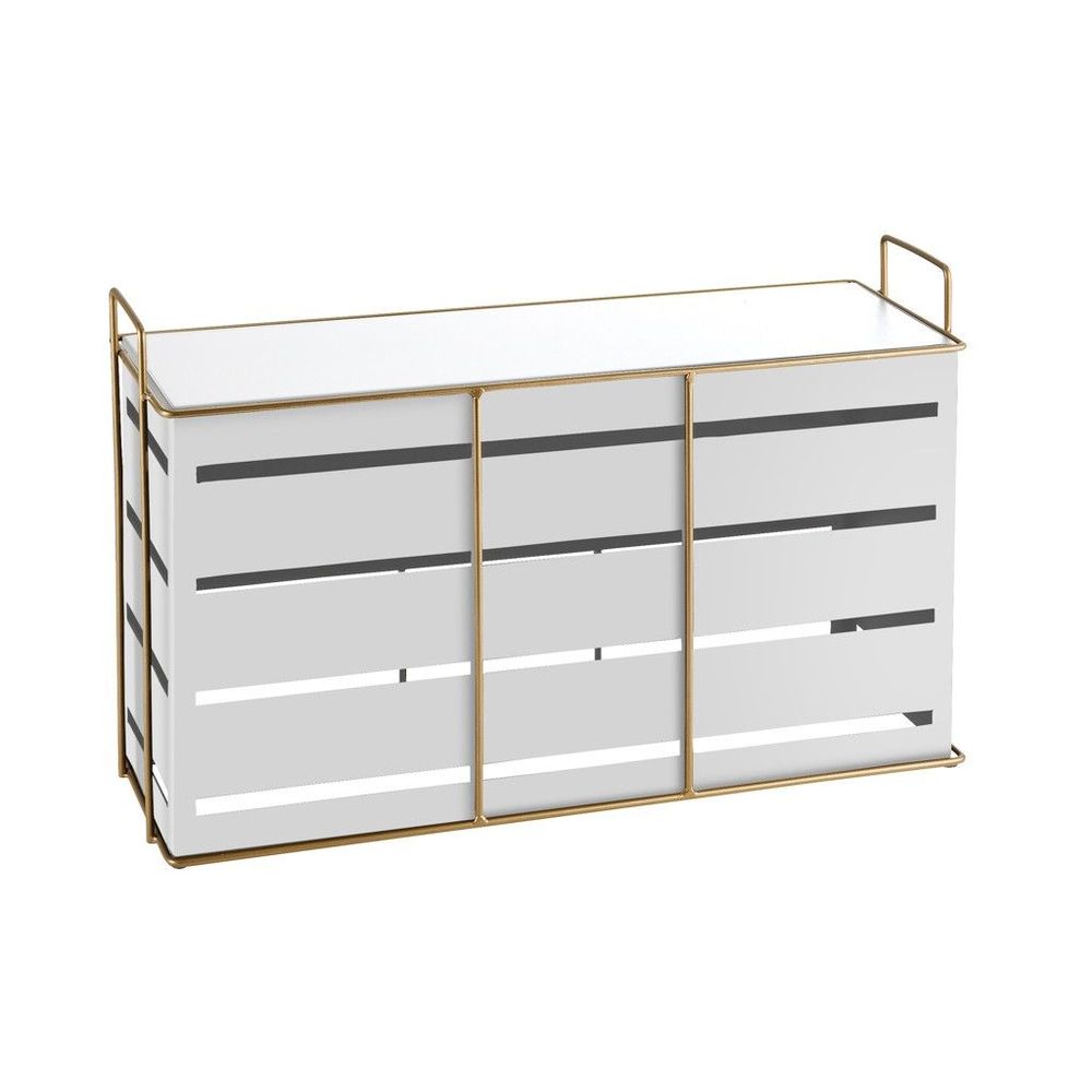 24 Inch Steel Riser Cal-Mil Empire White Rectangular Metal Riser, 20.5 inch Width x 7 inch ...
