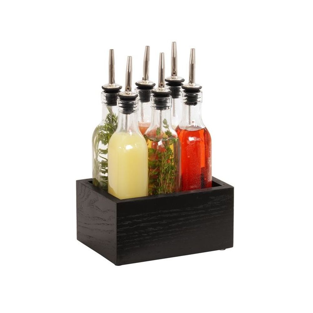 Cal-mil Cinderwood Syrup Caddy, 7.25 Inch Width X 5.25 Inch Depth X 11 Inch Height