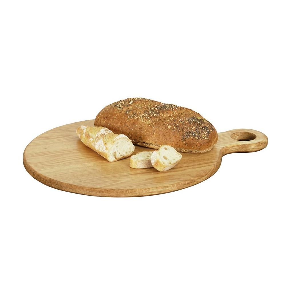 Cal-mil Sydney Oak Serving Board, 16 Inch Dia. X 0.75 Inch Height -- 3 Per Case