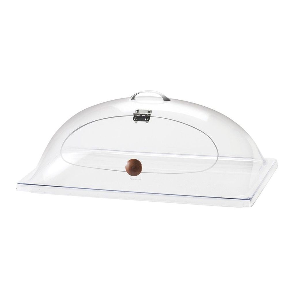 Cal-mil Clear Dome Cover With Front Door, 15.5 Inch Length X 11.375 Inch Width X 6.5 Inch Height