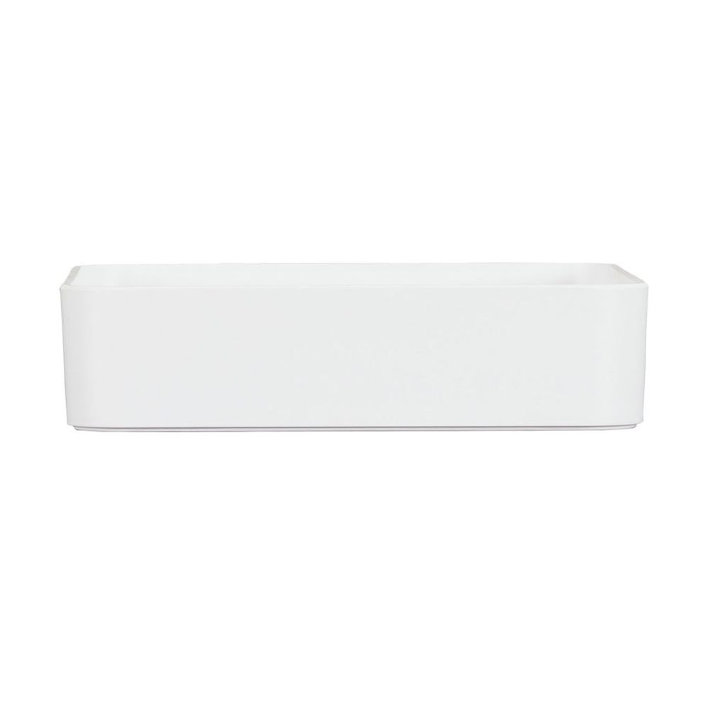 Cal-Mil Hudson White Melamine Bowl, 14 inch Width x 14 inch Depth x 3 inch Height