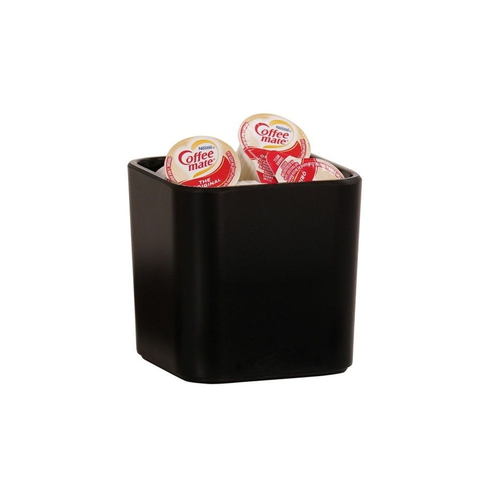 Cal-mil Hudson Black Melamine Jar, 3.75 Inch Width X 3.75 Inch Depth X 3.75 Inch Height -- 3 Per Case