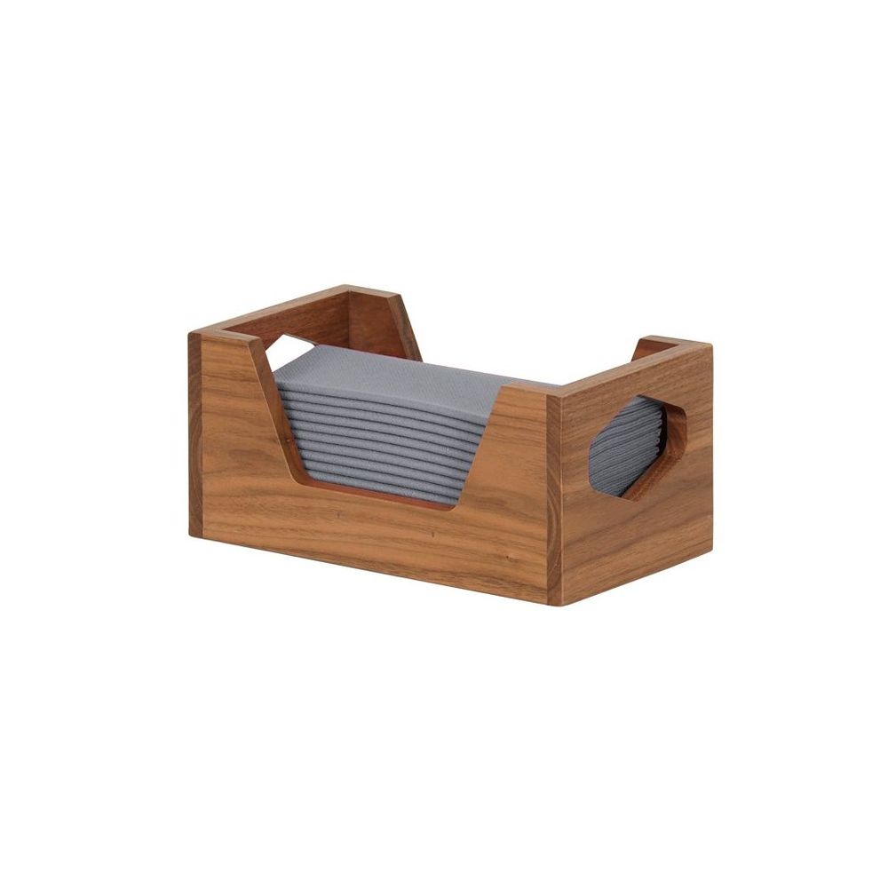 Cal-mil Walnut Sydney Napkin Holder, 9 Inch Width X 5 Inch Depth X 4.5 Inch Height