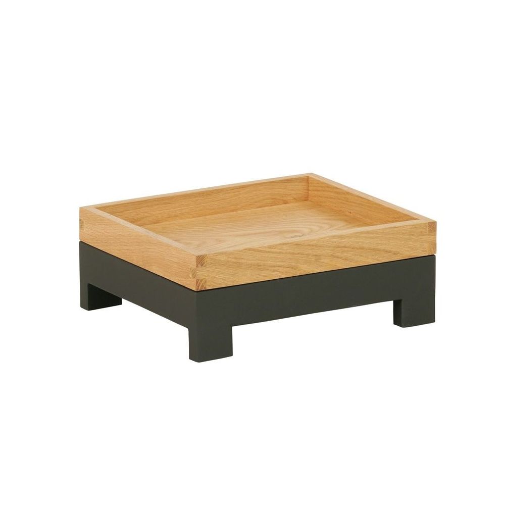 Cal-mil Sydney Sleek Black Metal Riser, 10 Inch Width X 12 Inch Depth X 3 Inch Height