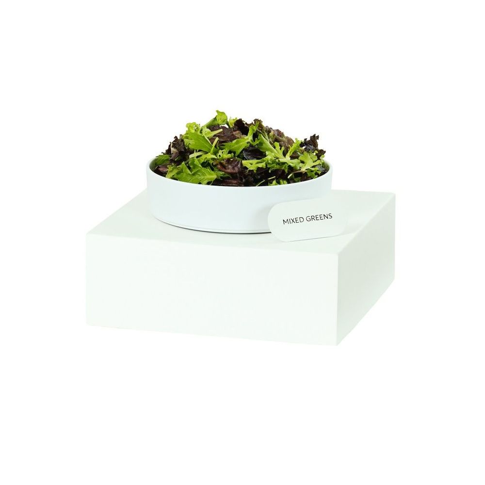 Cal-Mil Juno Durable White Metal Cube Riser, 14 inch Width x 14 inch Depth x 6 inch Height