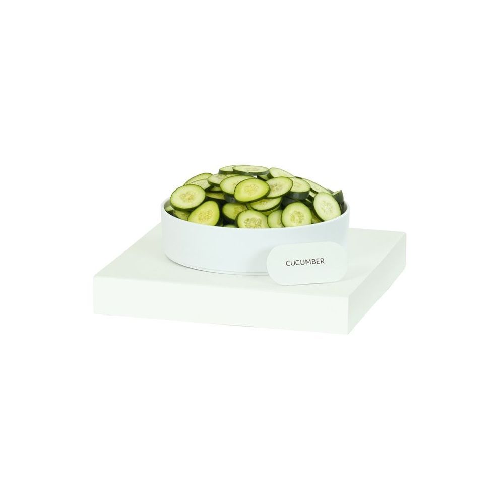 Cal-mil Juno Durable White Metal Cube Riser, 14 Inch Width X 14 Inch Depth X 3 Inch Height
