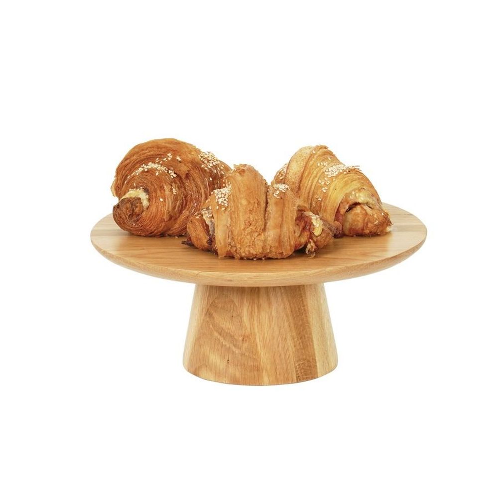 Cal-mil Sydney Oak Cake Pedestal, 12 Inch Width X 5 Inch Height