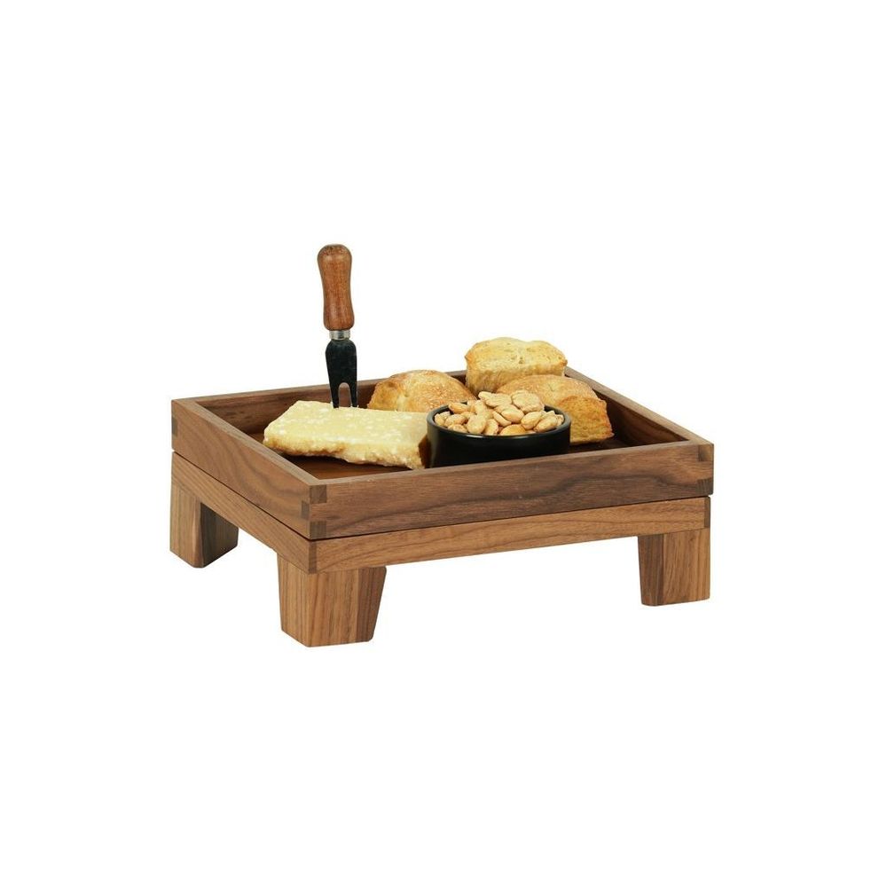Cal-Mil Sydney Walnut Taper Leg Riser, 10 inch Width x 12 inch Depth x 3 inch Height