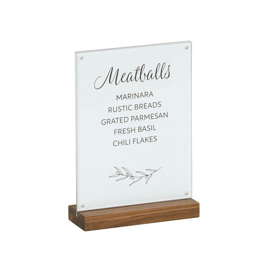 Cal-mil Sydney Walnut Card Holder, 8.5 Inch Width X 3 Inch Depth X 12.25 Inch Height
