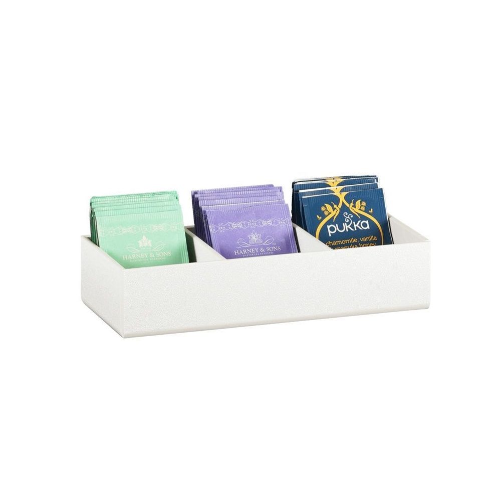 Cal-mil Classic White 3 Slot Packet Display, 9.5 X 4.38 X 2.13 Inch